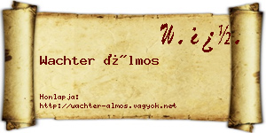 Wachter Álmos névjegykártya